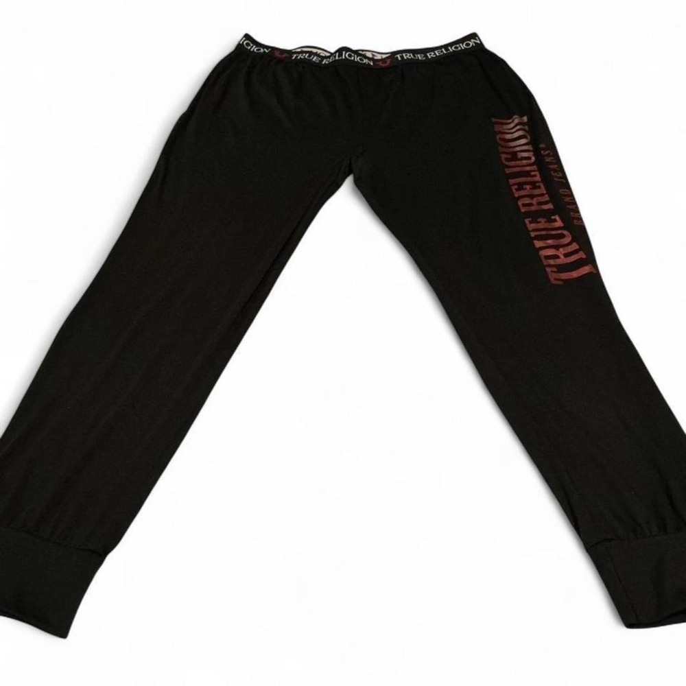 True Religion Brand‎ Y2K Men's Extra Large Black Loungewear Sweatpants